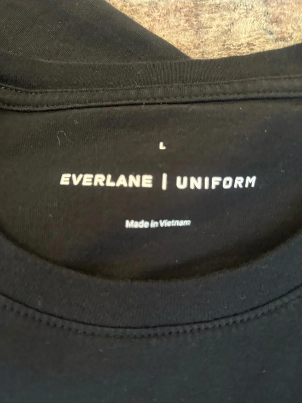 Everlane Men’s 3 Bundle Short Sleeve Uniform Tees - Black L Loose Fit - Picture 2 of 5